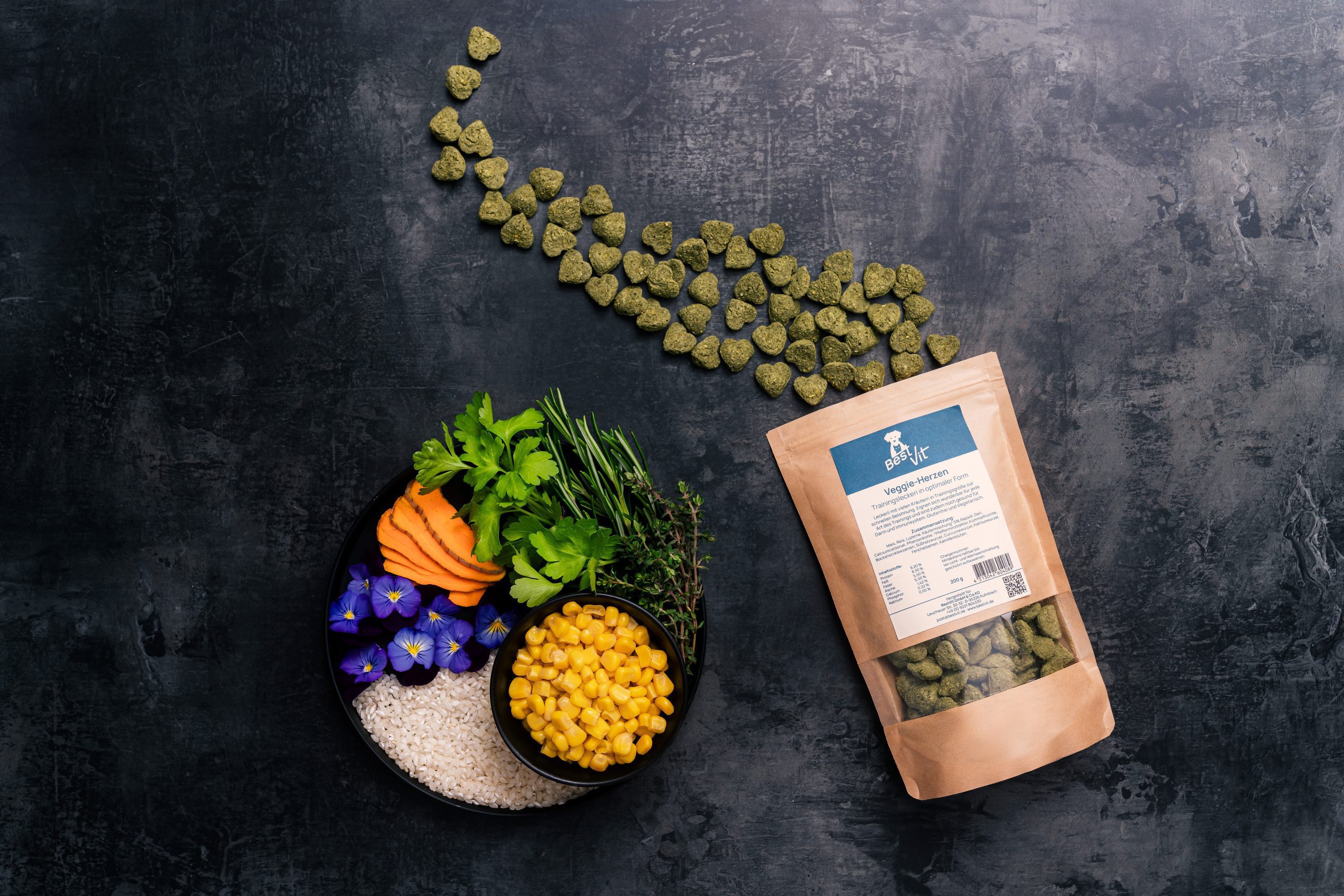Unsere beliebten Veggie Herzen